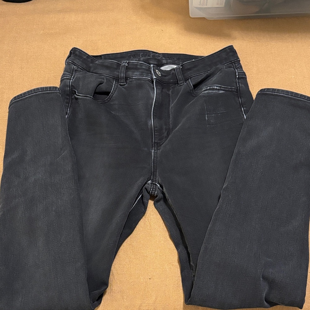 American Eagle Outfitters Highest Rise Black Skinny Jegging Jeans
